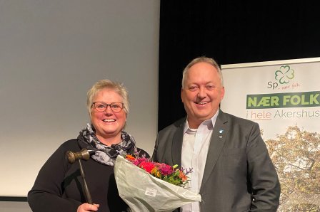 Brita Skallerud valgt som ny fylkesleder i Akershus Senterparti