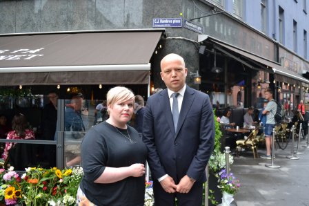 Finlands finansminister med støtte til de berørte av terroren