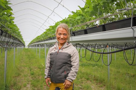 2022 Landbruks- og matminister Sandra Borch på gårdsbesøk i Vestfold