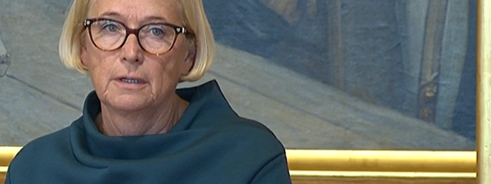 Marit Arnstad på Stortingets talerstol 5. oktober 2020