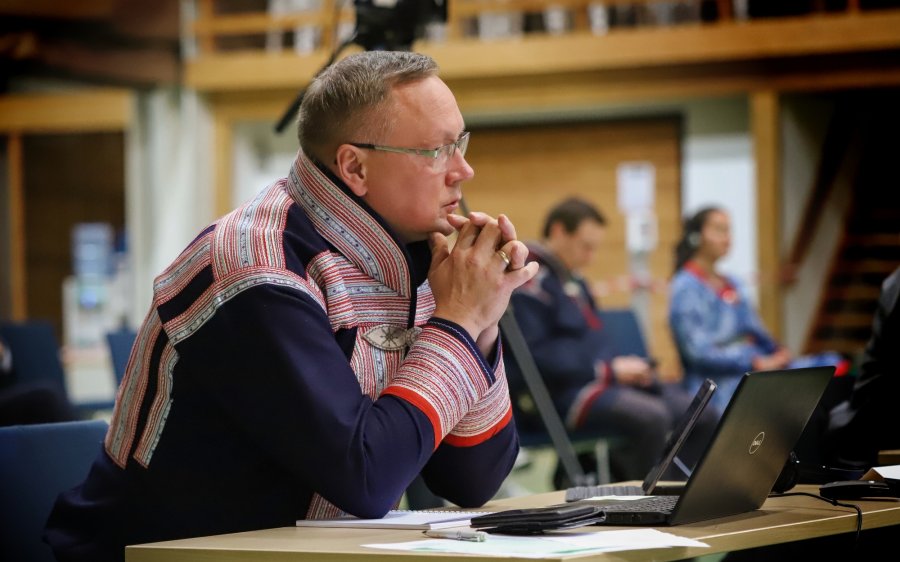 2020 Sametingsrepresentant (og rådsmedlem) Hans Ole Eira (Sp), Sametingets plenum 28/8