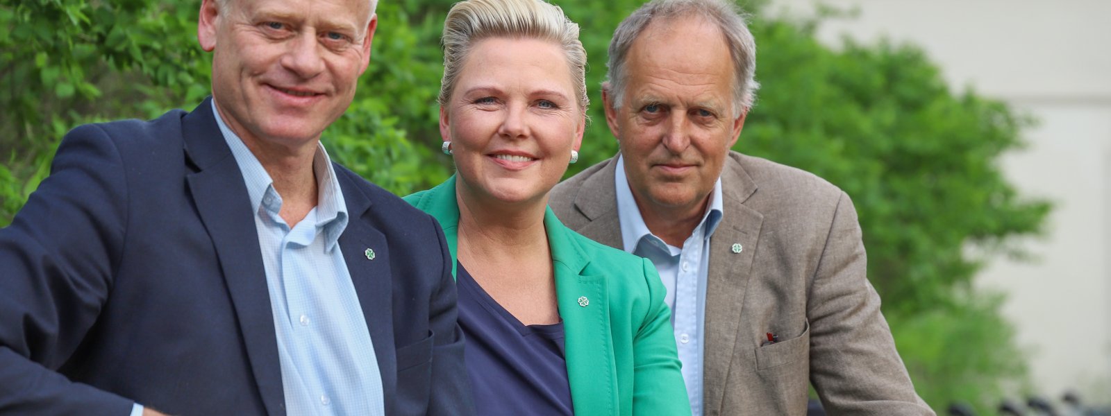 2019 Olav Skinnes, Anne Beathe Kristiansen Tvinnereim og Johan Edvard Grimstad. Valgkampbilde for fylkestingsvalget 2019