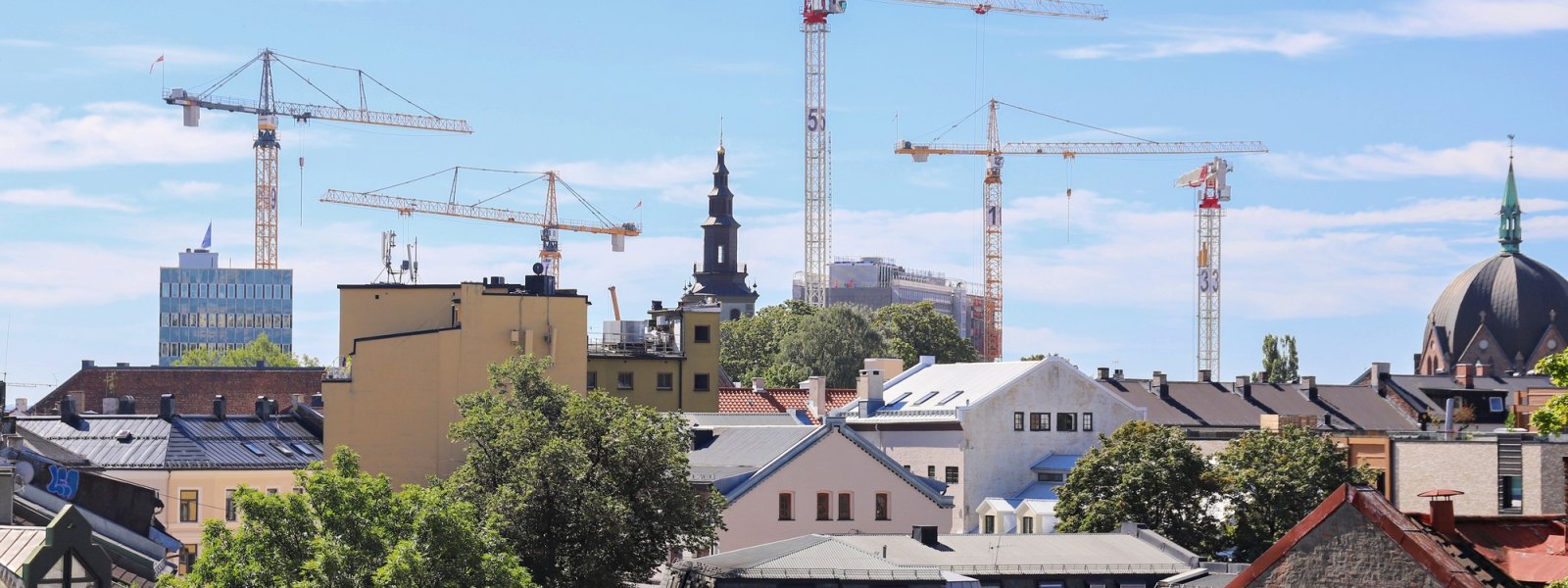 2022 Byggevirksomhet, heisekraner og hustak, Oslo