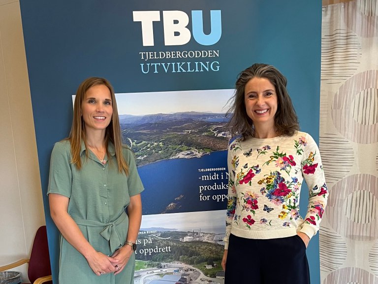 Tjeldbergodden utvikling (TBU) er et utviklingsselskap som har som formål å skape økt industriaktivitet på Tjeldbergodden og i regionen rundt.Stine Wigum Hagen og Jenny Klinge var godt fornøyd med å få benytte seg av TBU's lokaler.