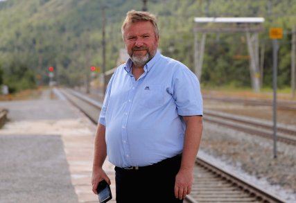 2020 Stortingsrepresentant Bengt Fasteraune (Oppland) på Hjerkinn stasjon