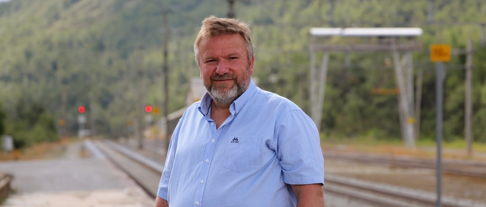 2020 Stortingsrepresentant Bengt Fasteraune (Oppland) på Hjerkinn stasjon