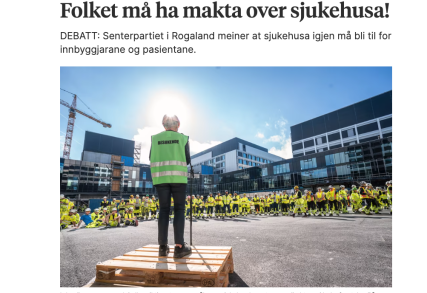 Folket må ha makta over sjukehusa! Folket må ha makta over sjukehusa!