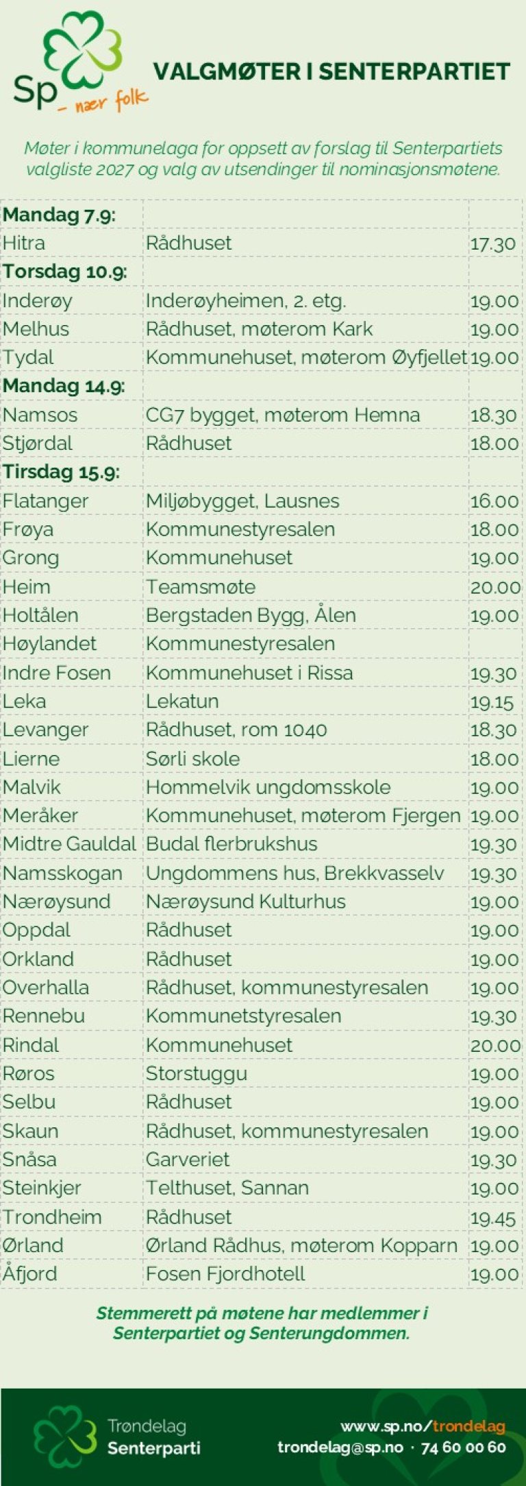 møteoversikt