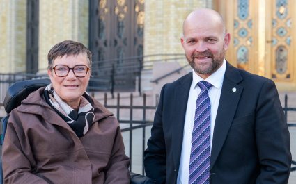 Geir Inge Lien Tove Linnea Brandvik forbundsleder Norges Handikapforbund 221125