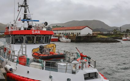 2020 Redningsskøyte ved kai, Sørvær i Hasvik, Finnmark