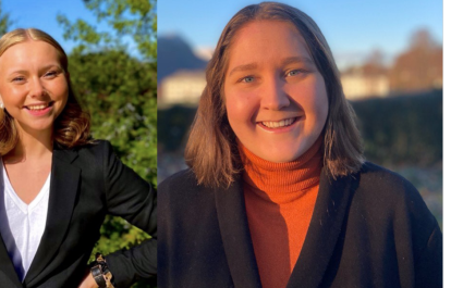 Tina-Evelyn og Signe praktikanter