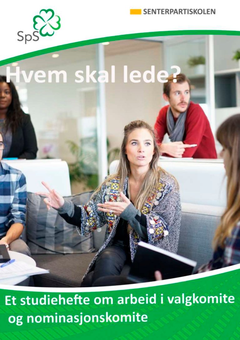 Studiehefte hvem skal lede valgkomite og nominasjon 2018-1