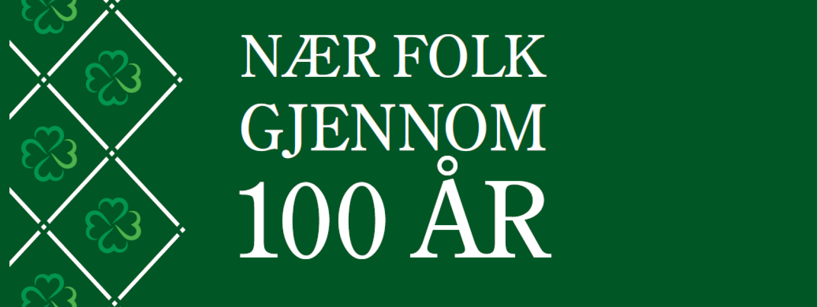 Kjøp jubileumsboka «Nær folk gjennom 100 år» isteden for jubileumsarrangement.