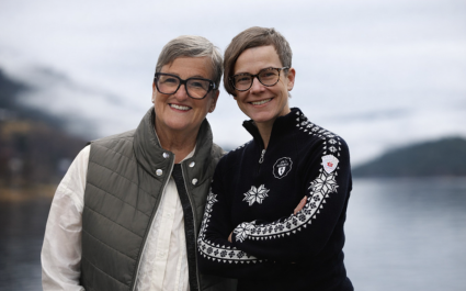 Wenche og Sigrid sammen med KI