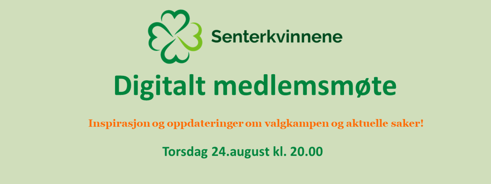 Medlemsmøte august